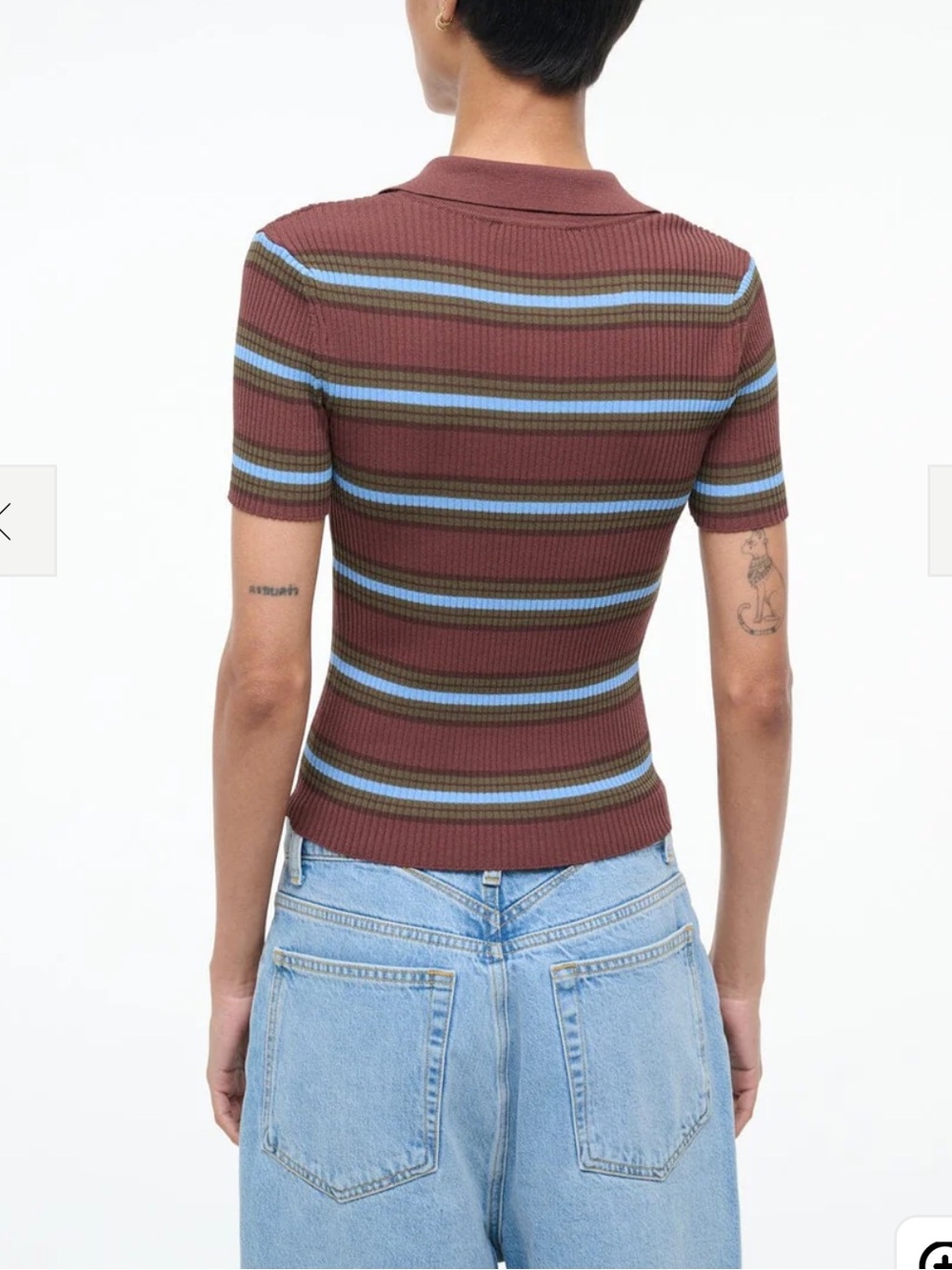 STAUD REN TOP REDONDO STRIPE - Picture 3 of 4